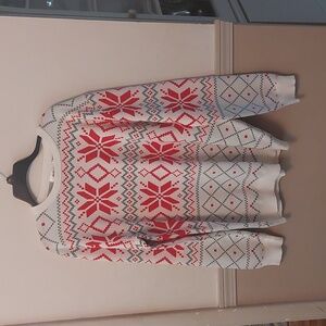 Mens Christmas Winter Snowflake Sweater Sz XL